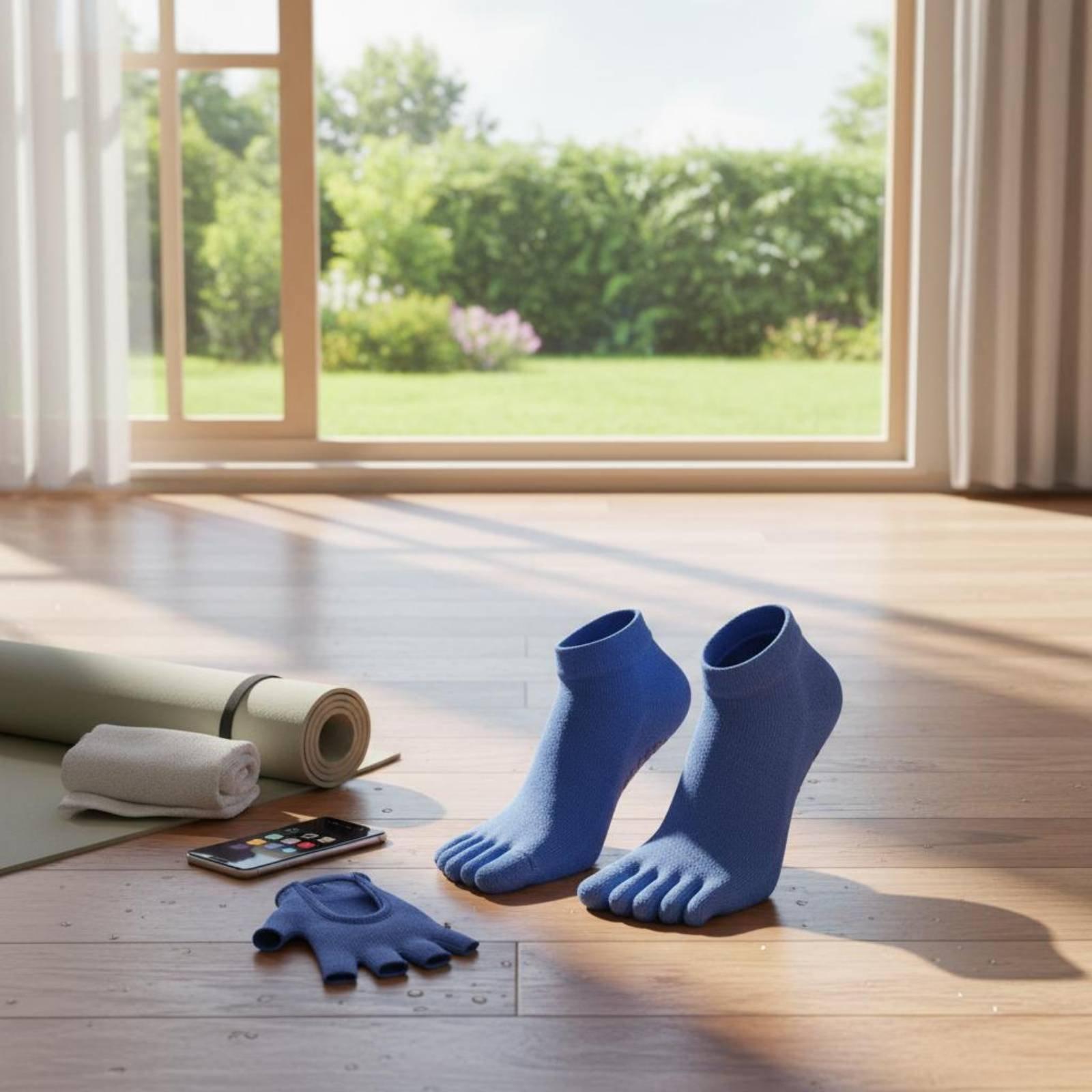Grip Sock Yoga - Антискользящие спортивные носки для женщин, компрессионные