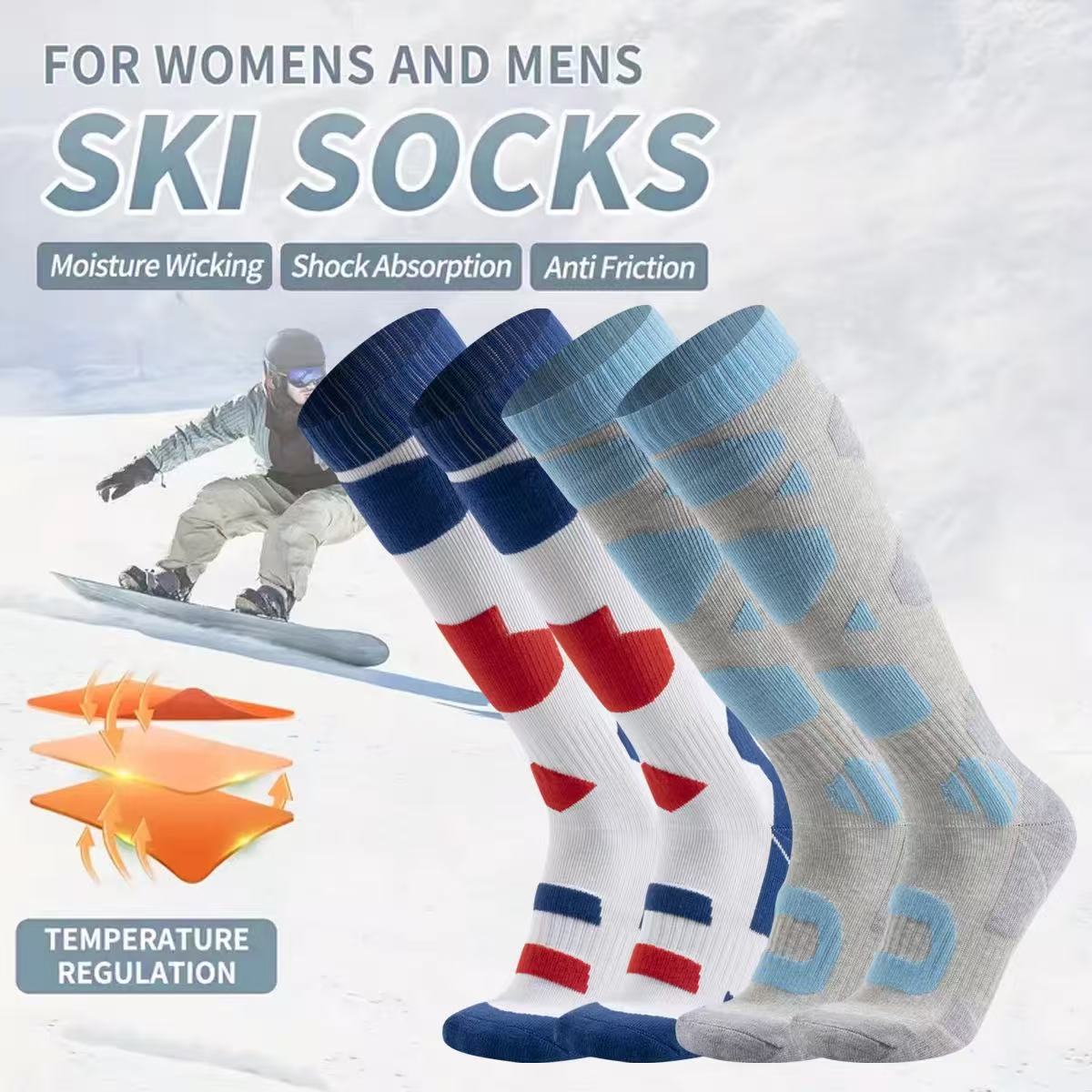 Теплые зимние лыжные носки из  – обзор и цена Thermal Sock Winter